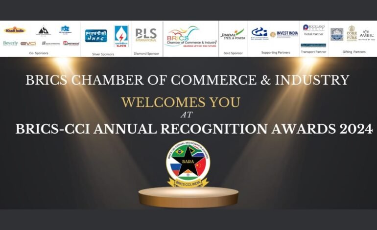 BRICS CCI Annual Recognition Awards 2024 to be hosted on 19th January 2024