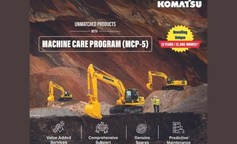 Komatsu India Unveils Unique Machine Care Program (MCP-5)