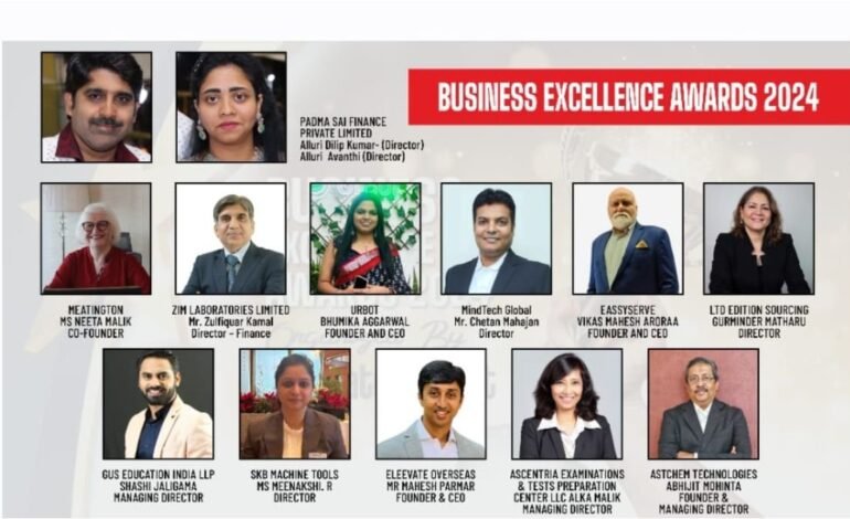 Business Excellence Awards 2024 organized by Corporate Connect