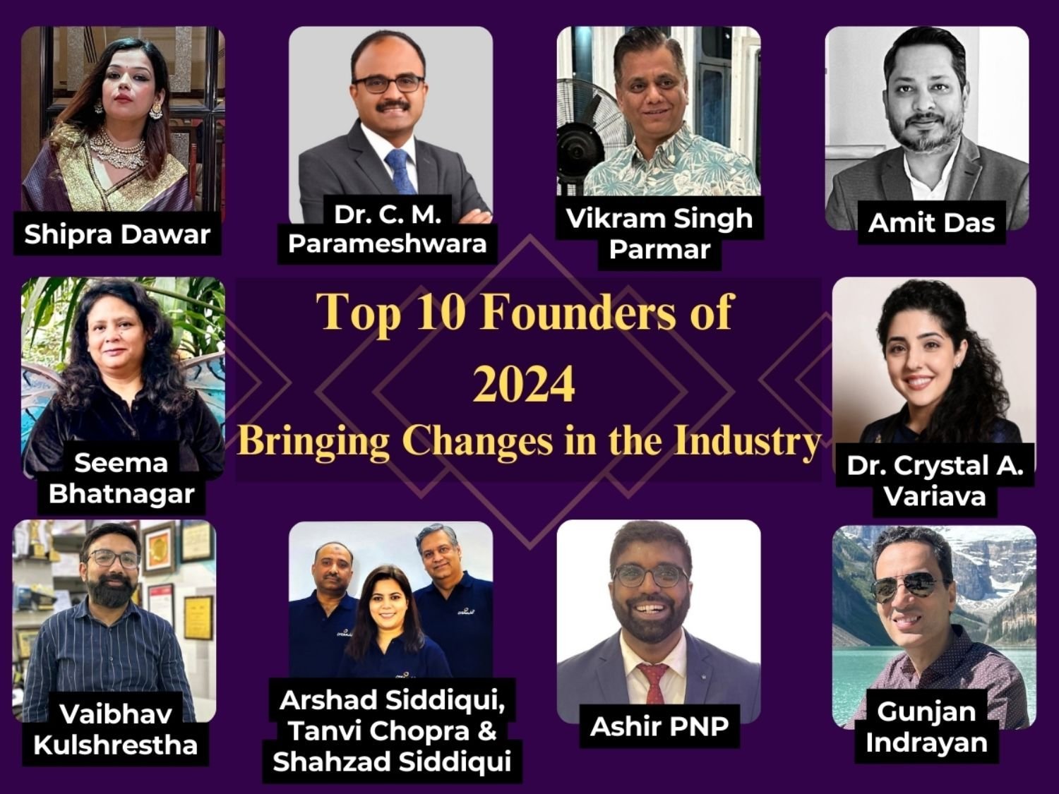 Top 10 Founders of 2024 Bringing Change in the Industry