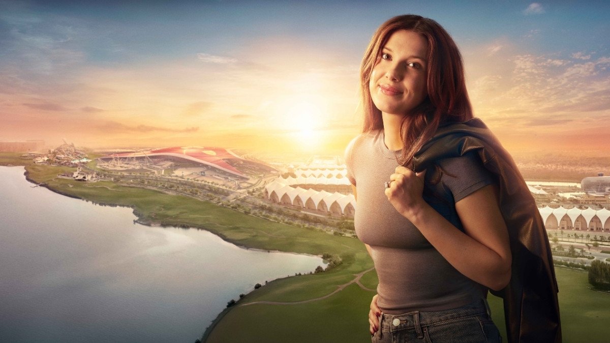 The Alphabet Wall is Flickering Again, But This Time, the Message Leads Millie Bobby Brown to Yas Island Abu Dhabi