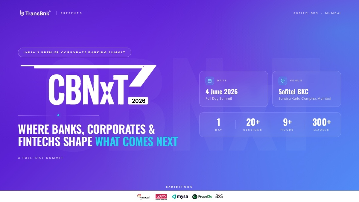 First-Of-Its-Kind Corporate Banking Event Cbnxt’26 Unveils First Speaker Lineup Featuring Leaders From Yes Bank, HDFC Bank, Standard Chartered, HSBC, and More